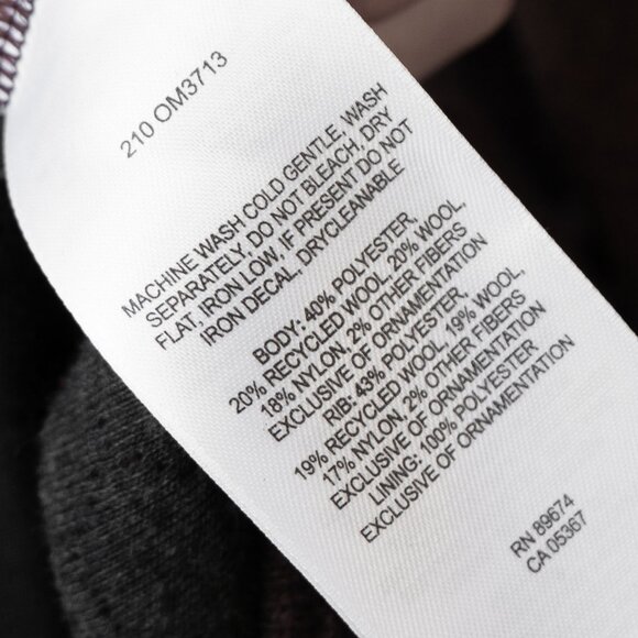 Mountain Hardwear Wool Hoodie Mens Fully Zip Knit Maroon Face Cover Hooded Coat - Picture 4 of 15